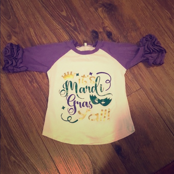 mardi gras raglan shirt
